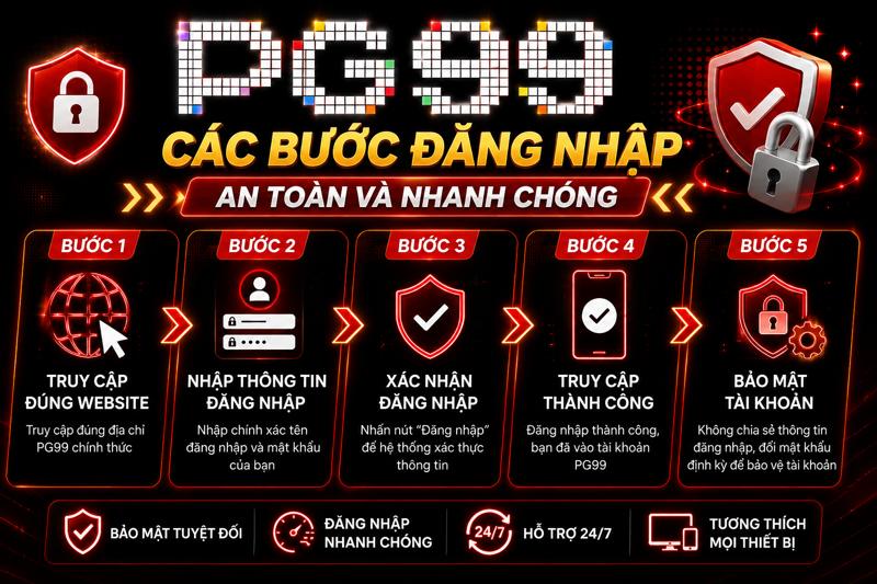 Đăng nhập PG99 nhanh chóng và an toàn cho người chơi mới 